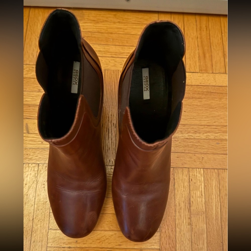 Geox_Burgundy real leather boots